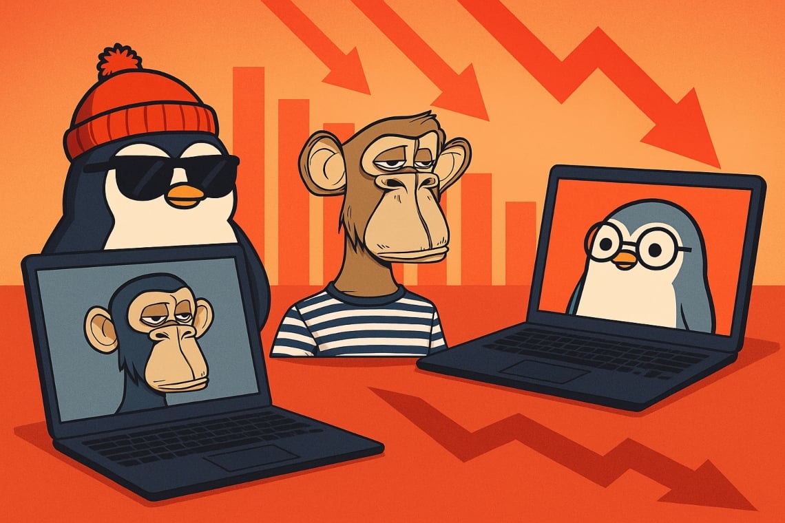 NFTs an der Spitze im Rutschen: Floor um bis zu 18% in der letzten Woche  gesunken