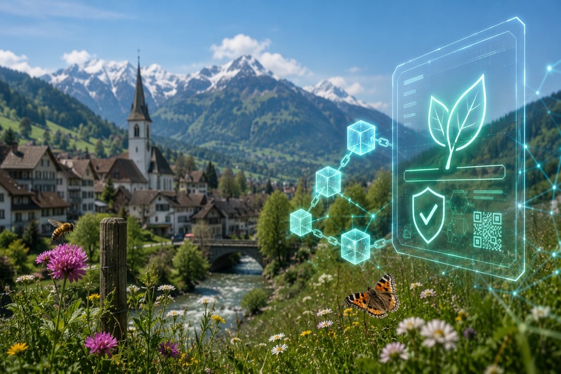Svizzera, la rivoluzione blockchain parte da Muri: nasce il primo voucher digitale per la biodiversità